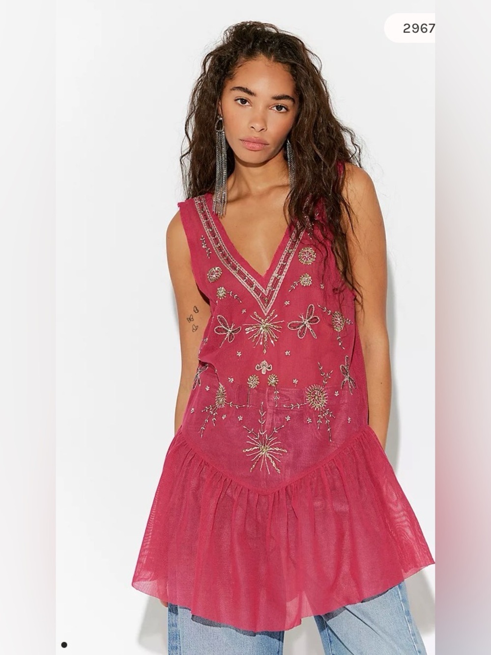 Free People Nightcap Embellished Slip